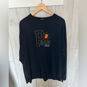Vintage Black Pooh Bear Long Sleeve Shirt